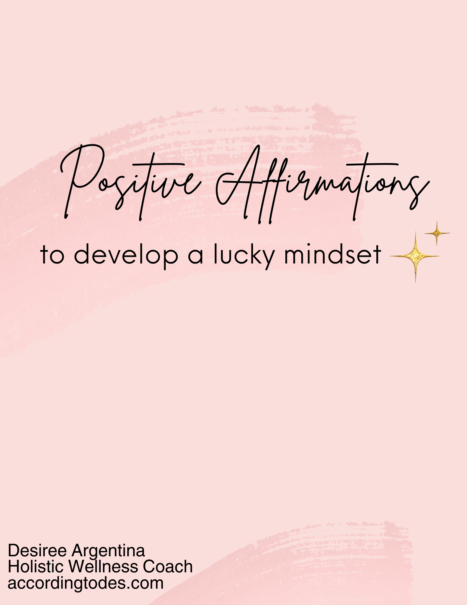 Positive Affirmations to Develop a Lucky Mindset